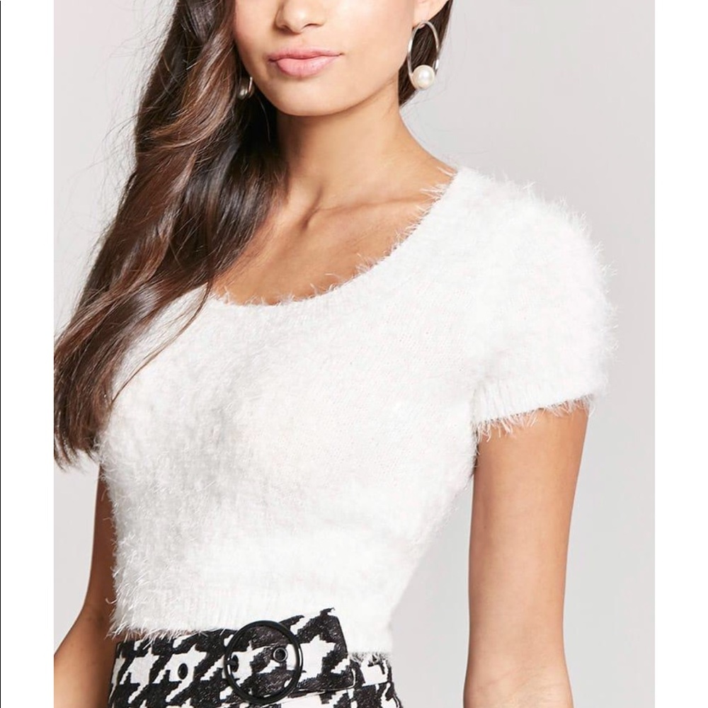 Forever 21 Fuzzy Crop Top